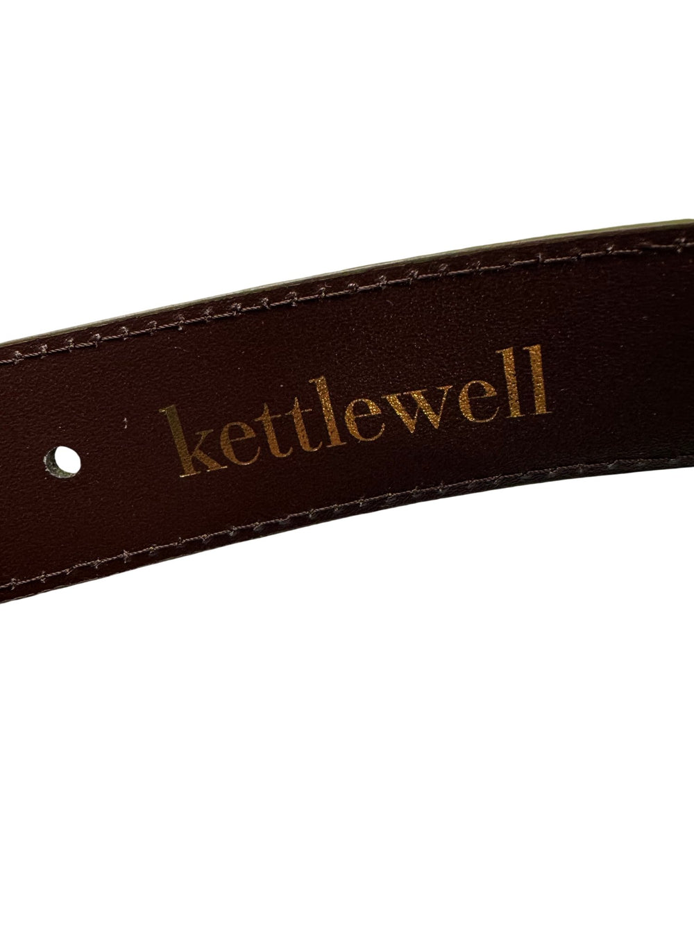 Kettlewell Olive Leather Belt - Think Vintage ltd