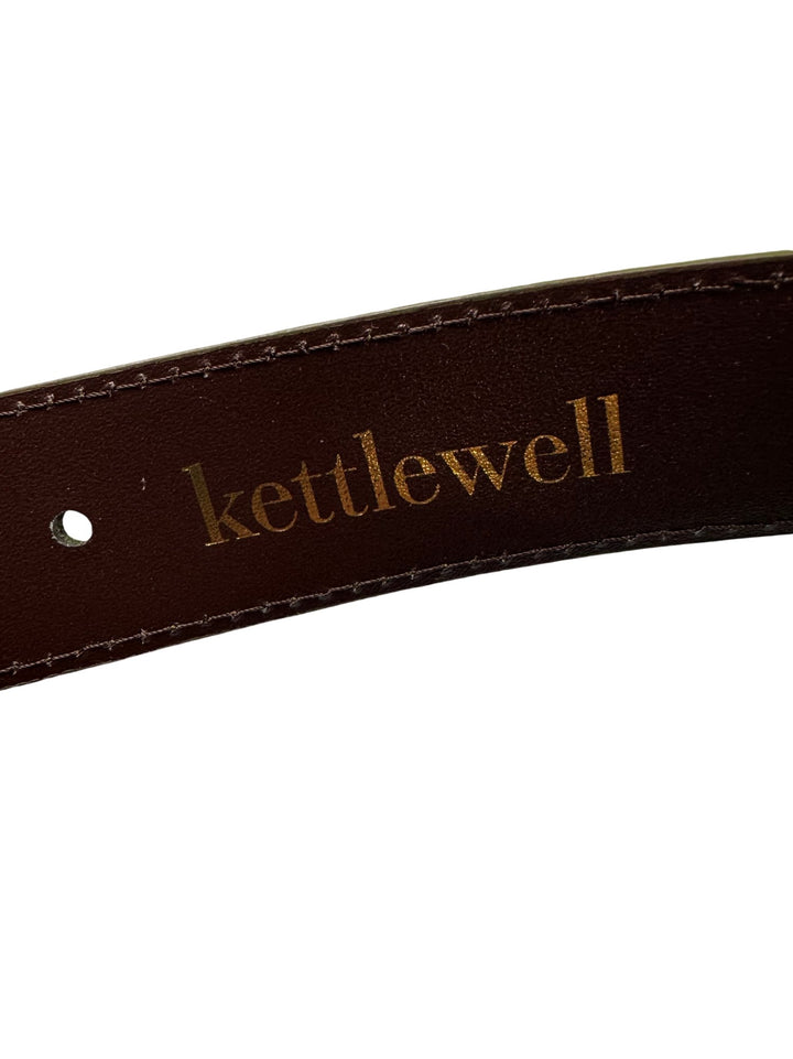 Kettlewell Olive Leather Belt - Think Vintage ltd