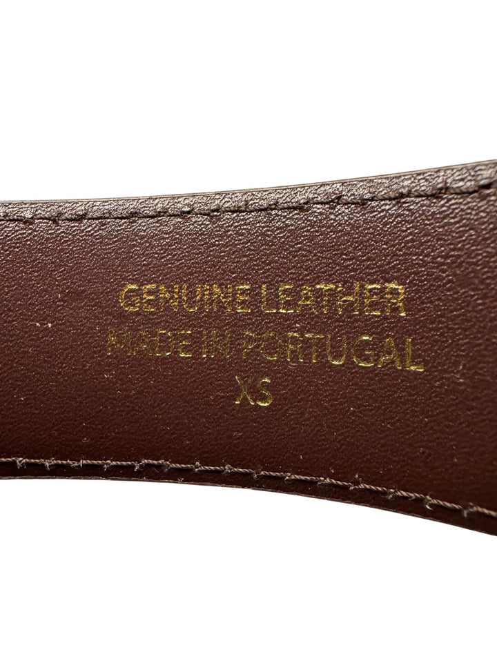 Kettlewell Olive Leather Belt - Think Vintage ltd