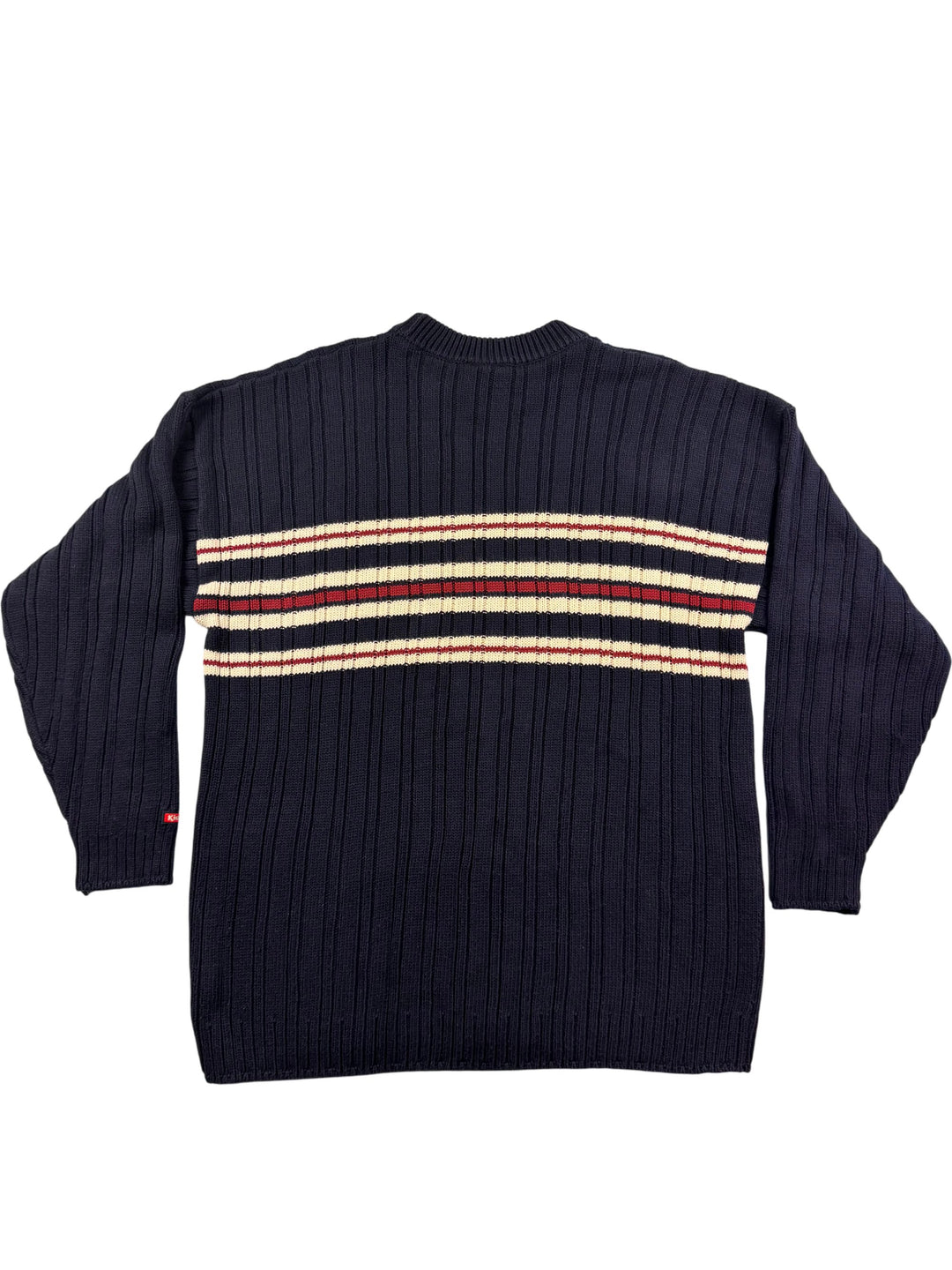 Kickers Navy Striped Sweater - XL - Think Vintage