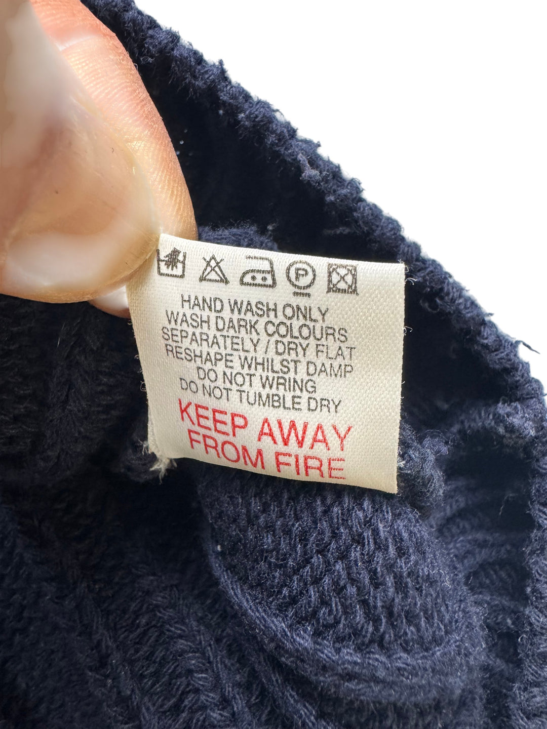 Kickers Navy Striped Sweater - XL - Think Vintage