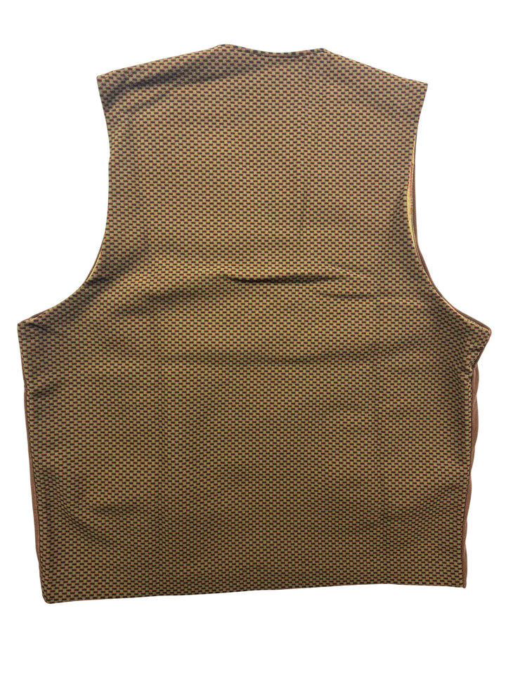Kingdom Meakers Brown Sleeveless Vest - M - Think Vintage ltd