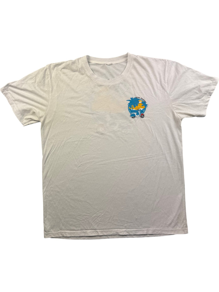 Koh Samui Scooter Print T-Shirt - M - Think Vintage ltd