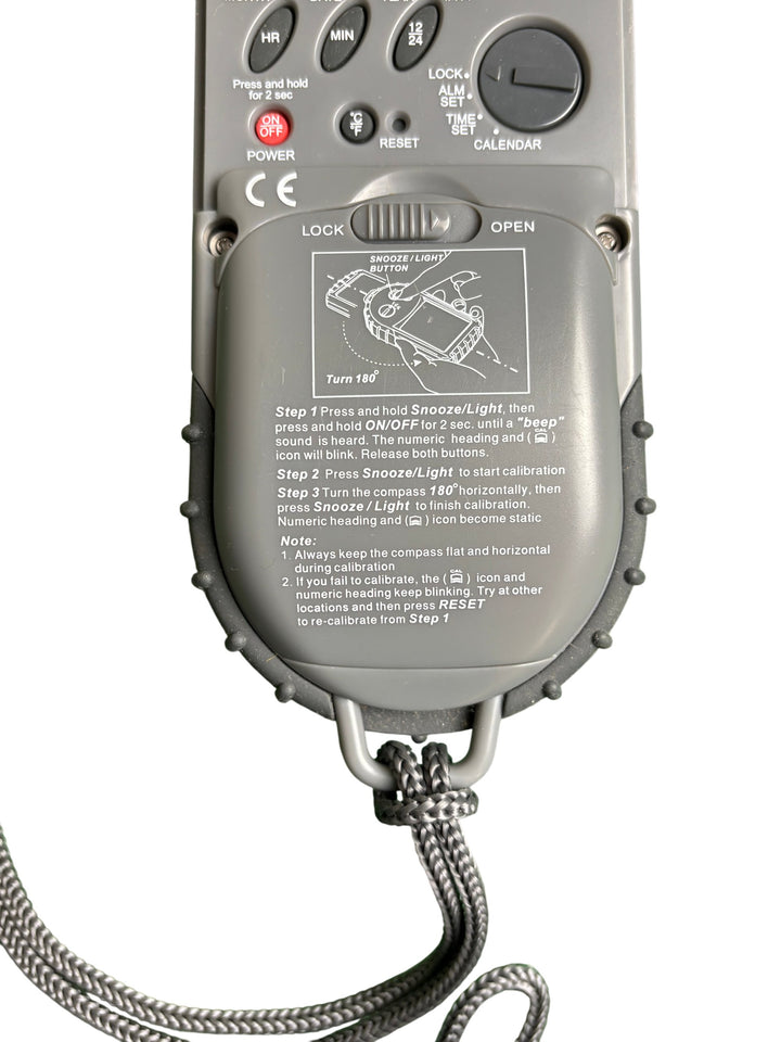 Kompass Digital Compass KH 4009 GPS Waterproof Alarm Clock - Think Vintage ltd