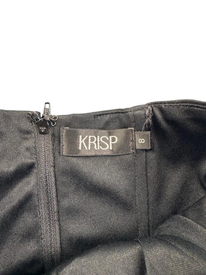Krisp Black Embellished Strapless Top - S - Think Vintage Online Ltd