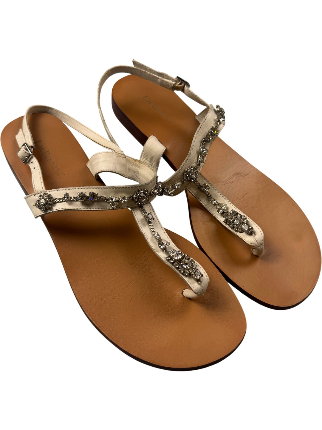 L.K. Bennett Embellished Sandals - Size 7 - Think Vintage ltd