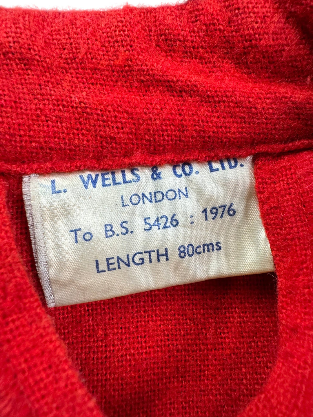 L. Wells & Co. London Navy Red Cape - S/M - Think Vintage ltd