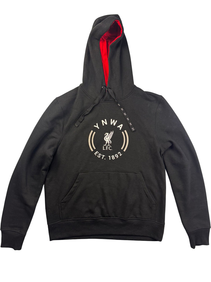 LFC Black Hoodie with Red Lining - L - Think Vintage ltd
