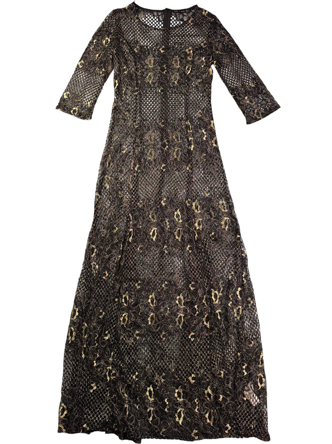 Lace Maxi Dress - S - Think Vintage ltd