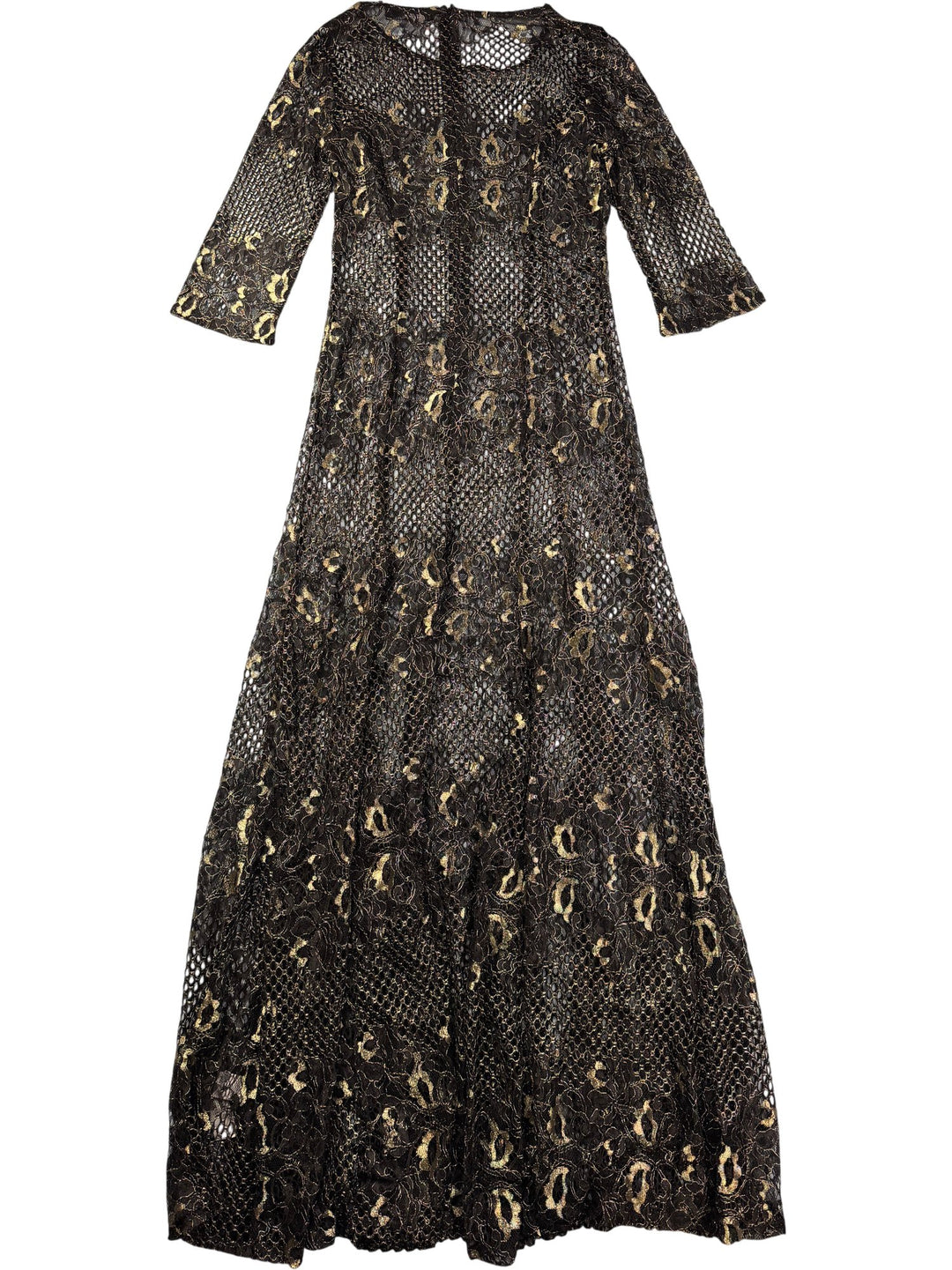 Lace Maxi Dress - S - Think Vintage ltd