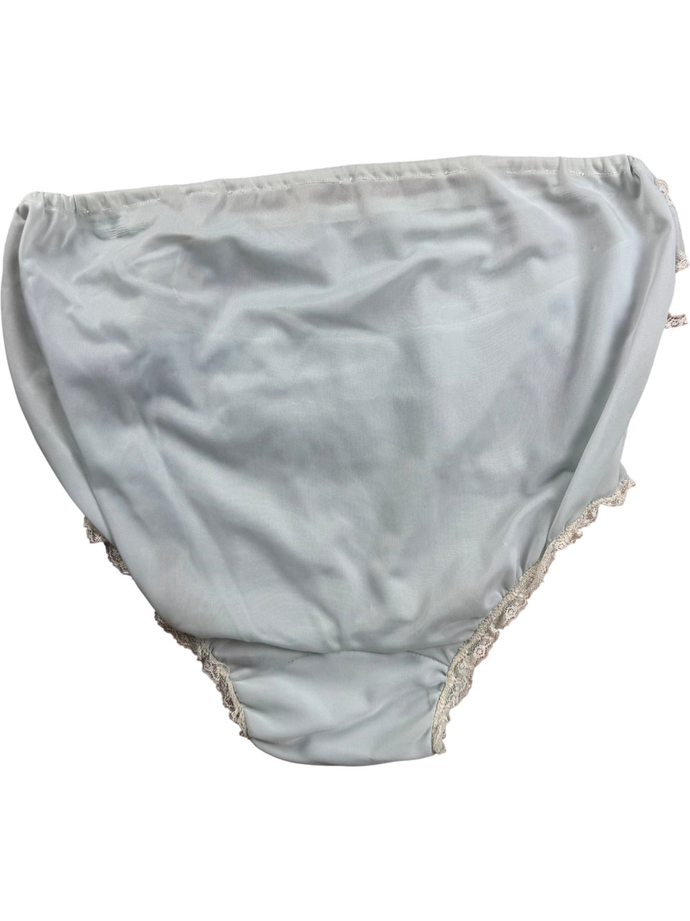 Lace Trim Mint Green Women's Underpants - W29 - Think Vintage ltd