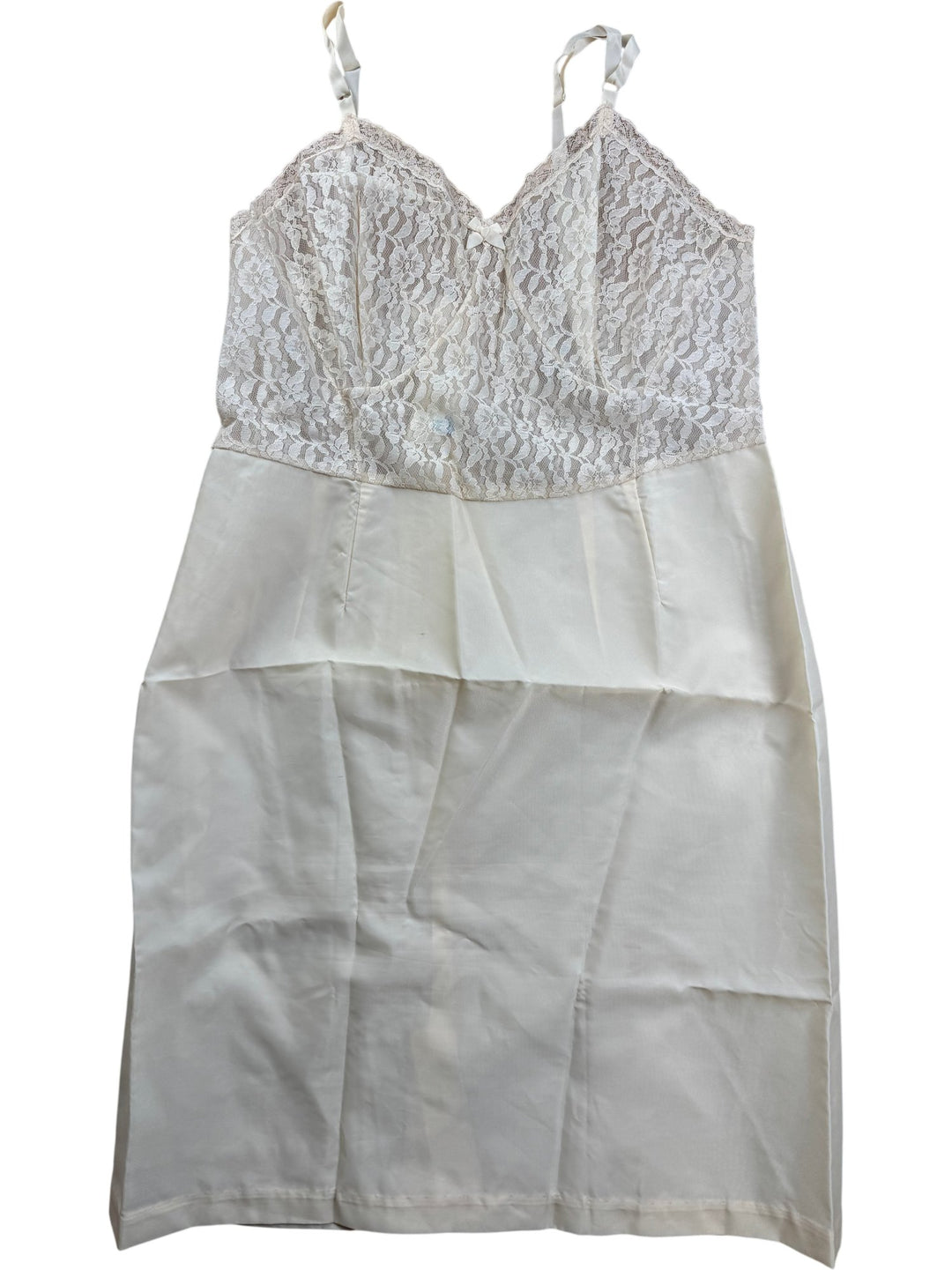Lace and Nylon Women's Slip - M/L - Think Vintage ltd