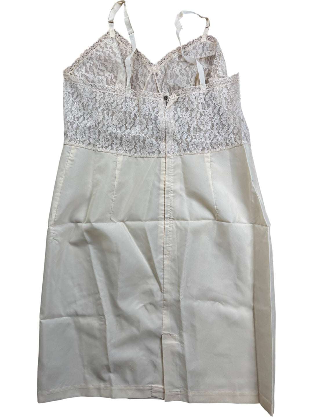Lace and Nylon Women's Slip - M/L - Think Vintage ltd