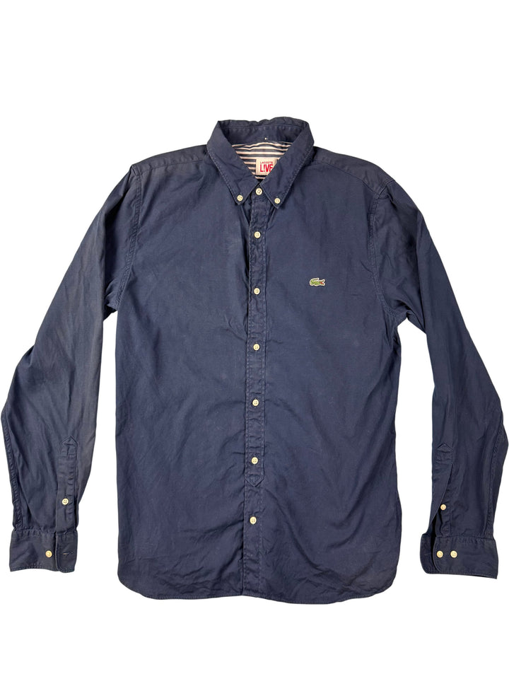 Lacoste Live Navy Long Sleeve Shirt - Think Vintage ltd