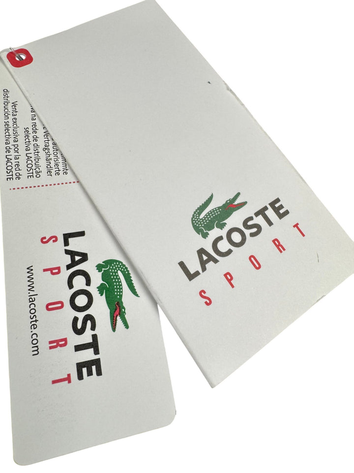 Lacoste Sport Graphic Navy T-Shirt - M - Think Vintage ltd