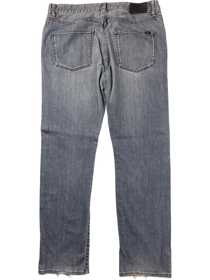 Lacoste Straight Leg Denim Jeans - W36 - Think Vintage ltd