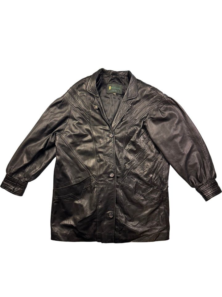 Lakeland Real Leather Jacket - L - Think Vintage ltd
