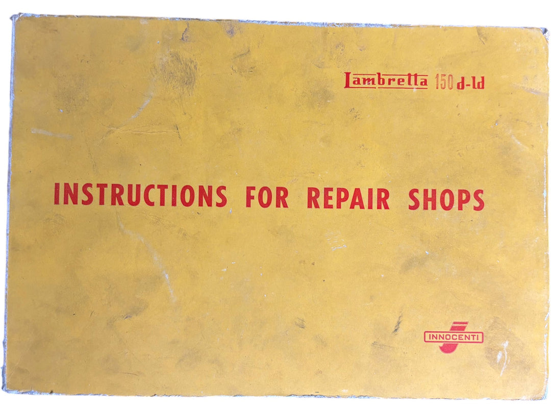 Lambretta 150 d-Ld Repair Shop Manual Instructions Vintage Innocenti - Think Vintage Online Ltd