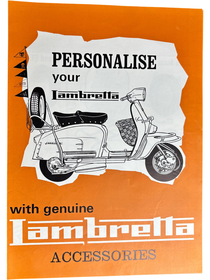 Lambretta Scooter Accessories Brochure Genuine Parts Catalogue - Think Vintage