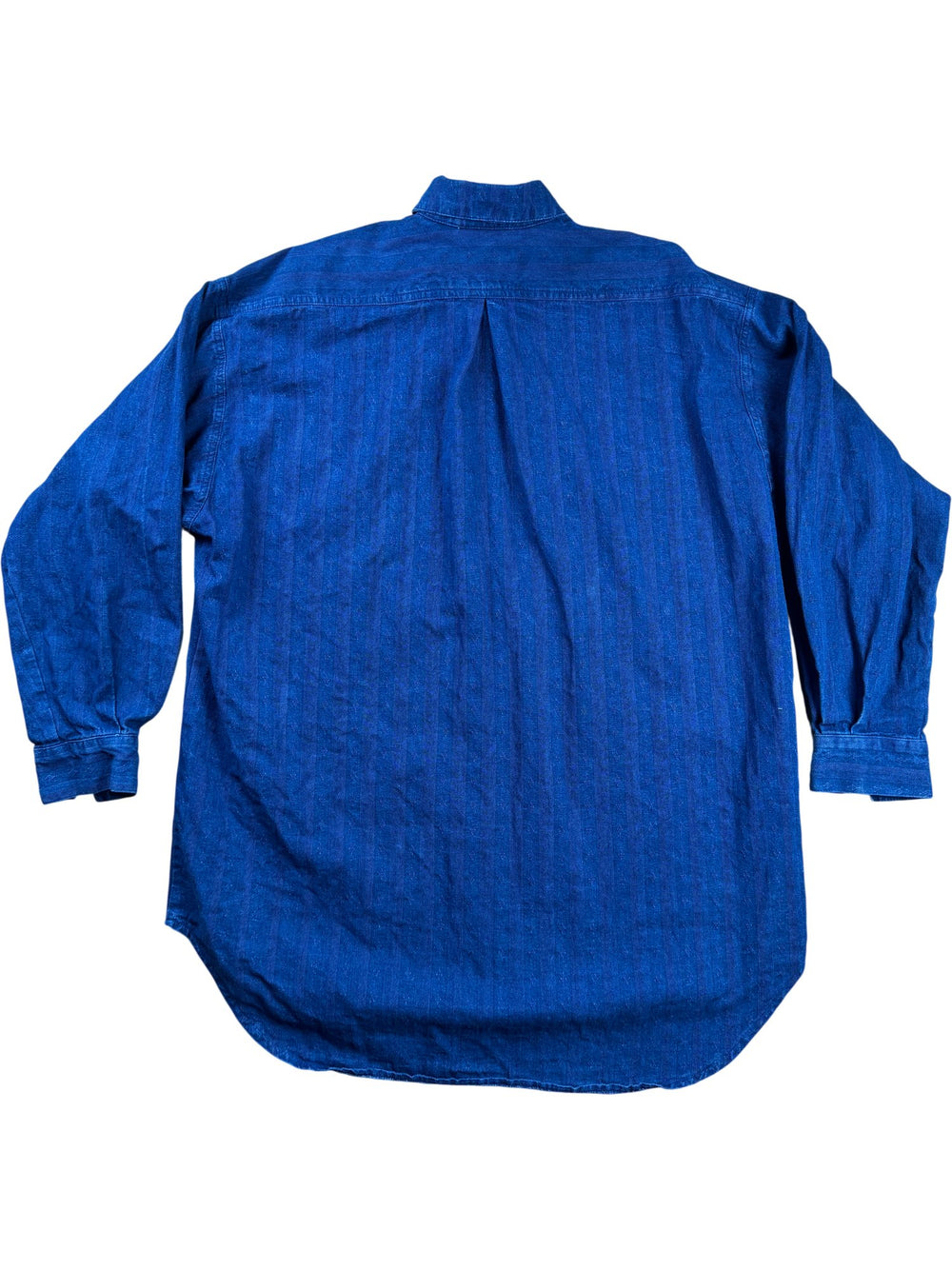 Laura Ashley Blue Denim Shirt - L - Think Vintage ltd