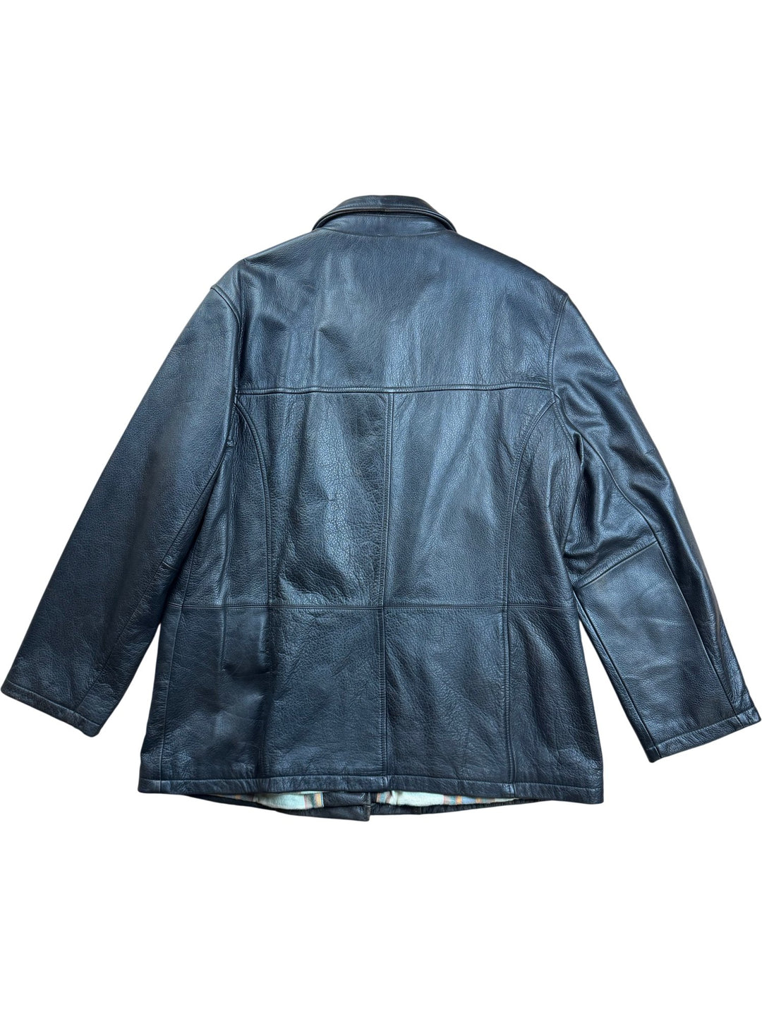 Laura Ashley Chestnut Leather Jacket - M - Think Vintage ltd
