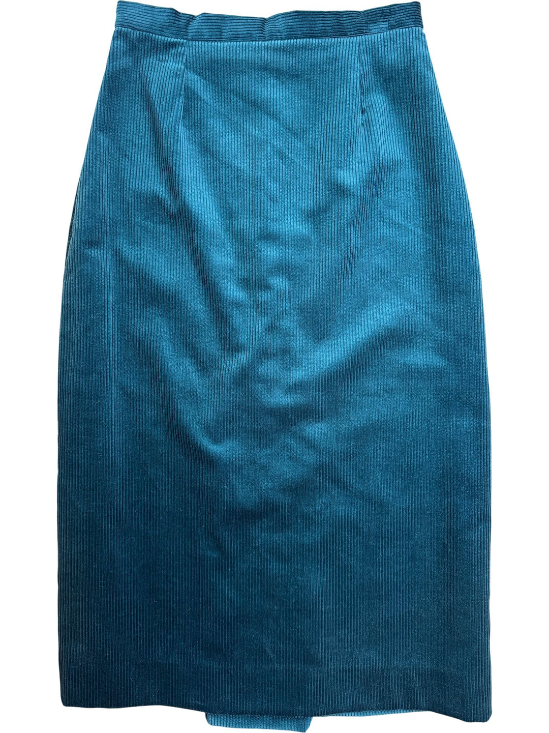 Laura Ashley Corduroy Pencil Skirt - W29 - Think Vintage ltd
