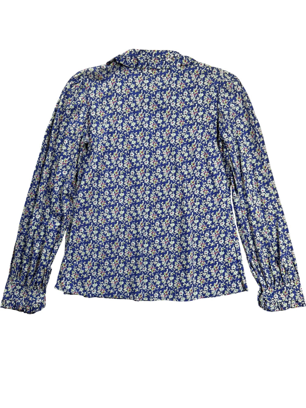 Laura Ashley Floral Long Sleeved Blouse - S - Think Vintage ltd