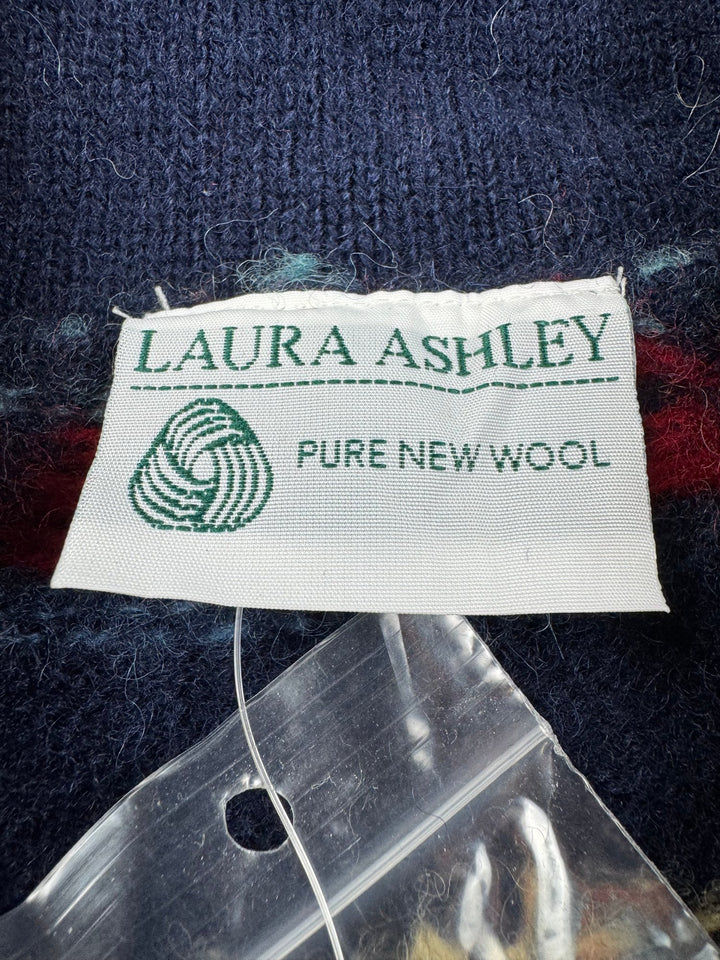 Laura Ashley Wool Cardigan - XL - Think Vintage ltd