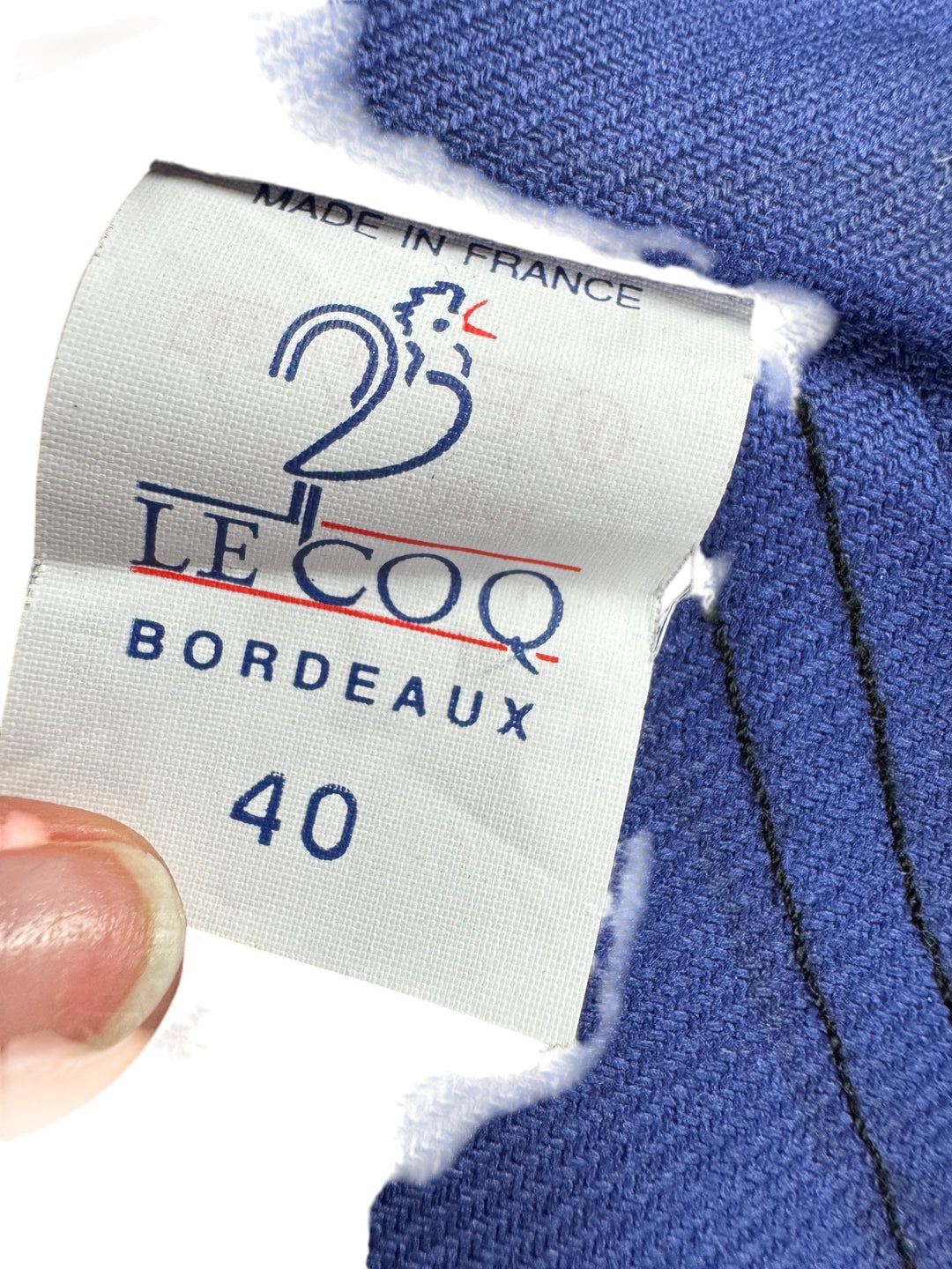 Le Coq Bordeaux Blue Workwear Dungarees - Think Vintage