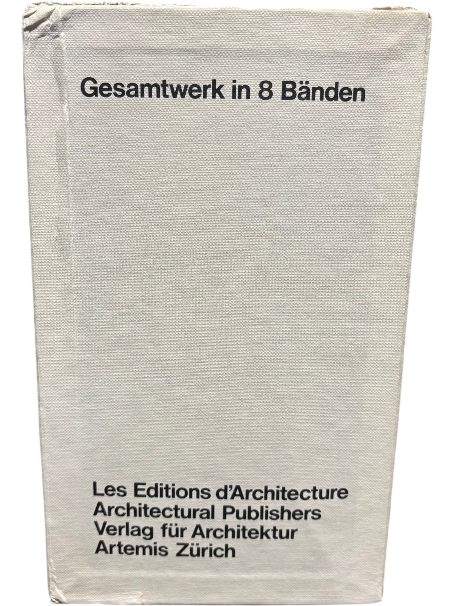 Le Corbusier Oeuvre Complete 8 Volume Set