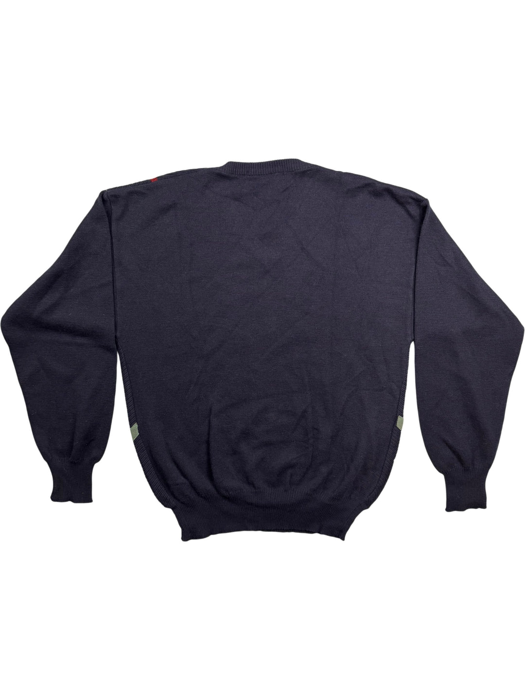 Le Monde V-Neck Striped Sweater - M - Think Vintage Online Ltd