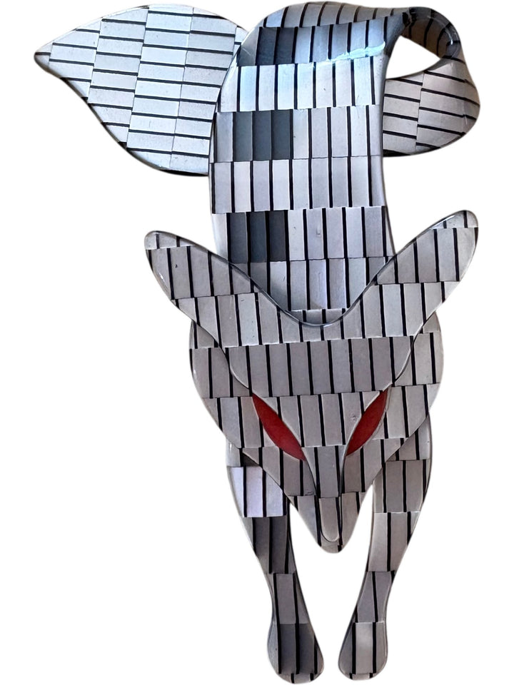 Lea Stein Fox Brooch - Think Vintage ltd