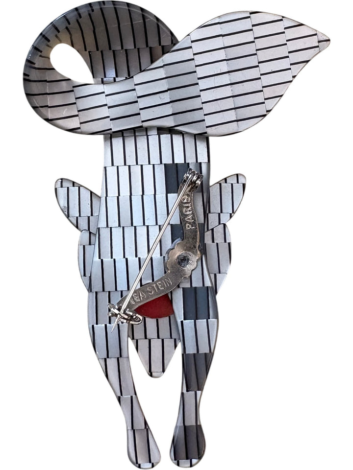 Lea Stein Fox Brooch - Think Vintage ltd