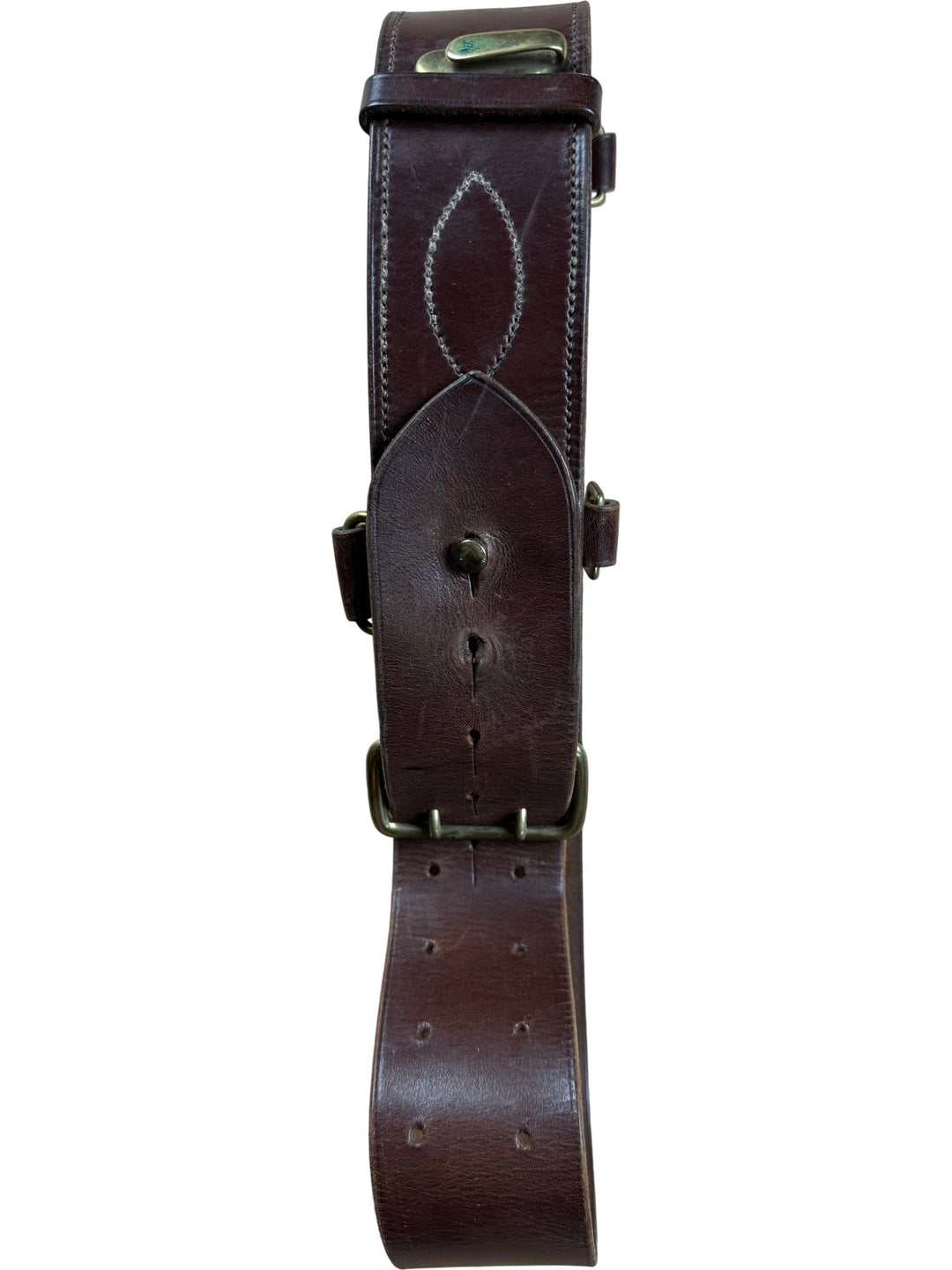 Leather Belt Brown - W28-34 - Think Vintage ltd