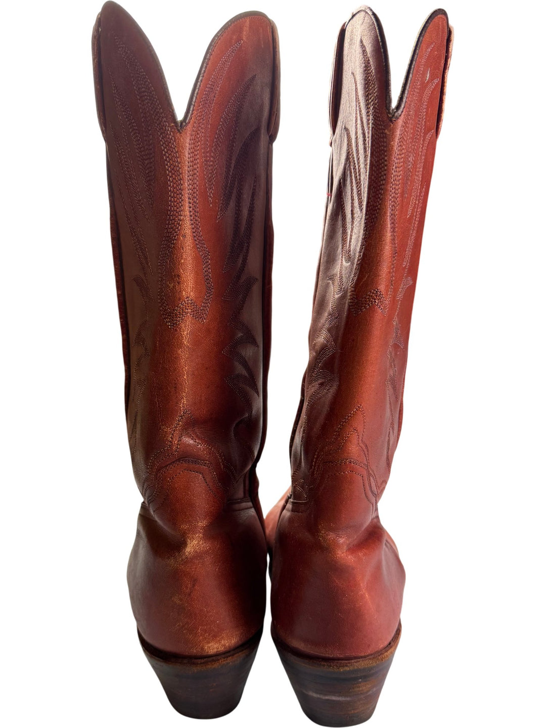 Leather Cowboy Boots - SIZE 12.5 - Think Vintage ltd