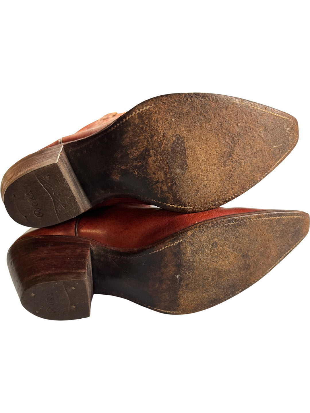 Leather Cowboy Boots - SIZE 12.5 - Think Vintage ltd