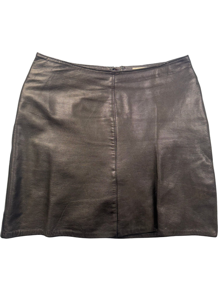 Leather Modern Classics Skirt - W30 - Think Vintage ltd