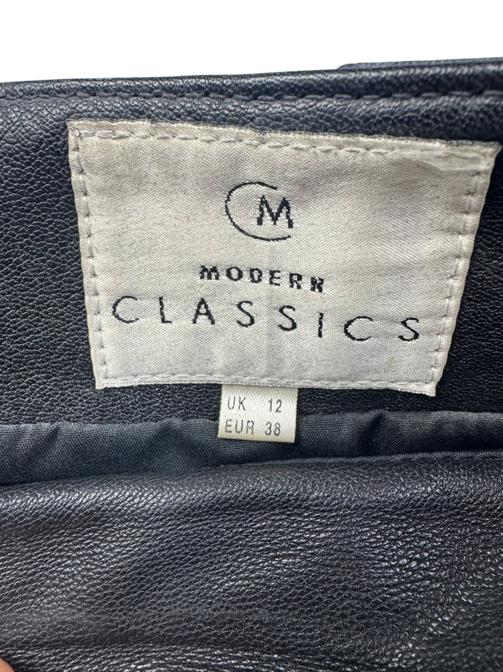 Leather Modern Classics Skirt - W30 - Think Vintage ltd