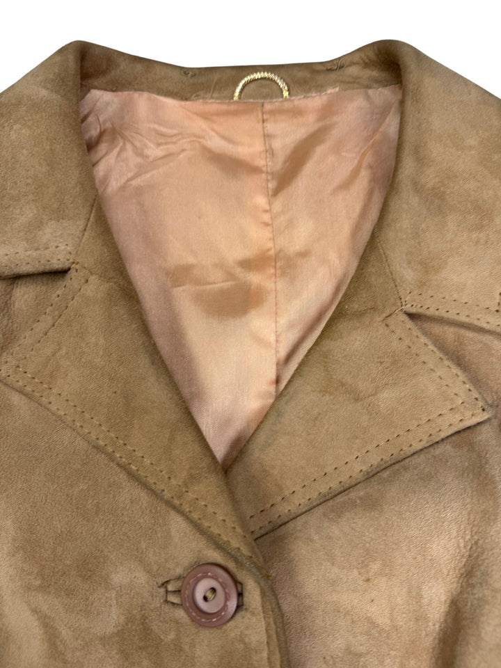 Leathercraft Suede Tailored Jacket - S - Think Vintage