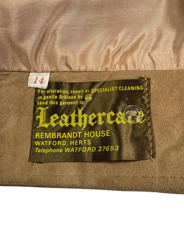 Leathercraft Suede Tailored Jacket - S - Think Vintage