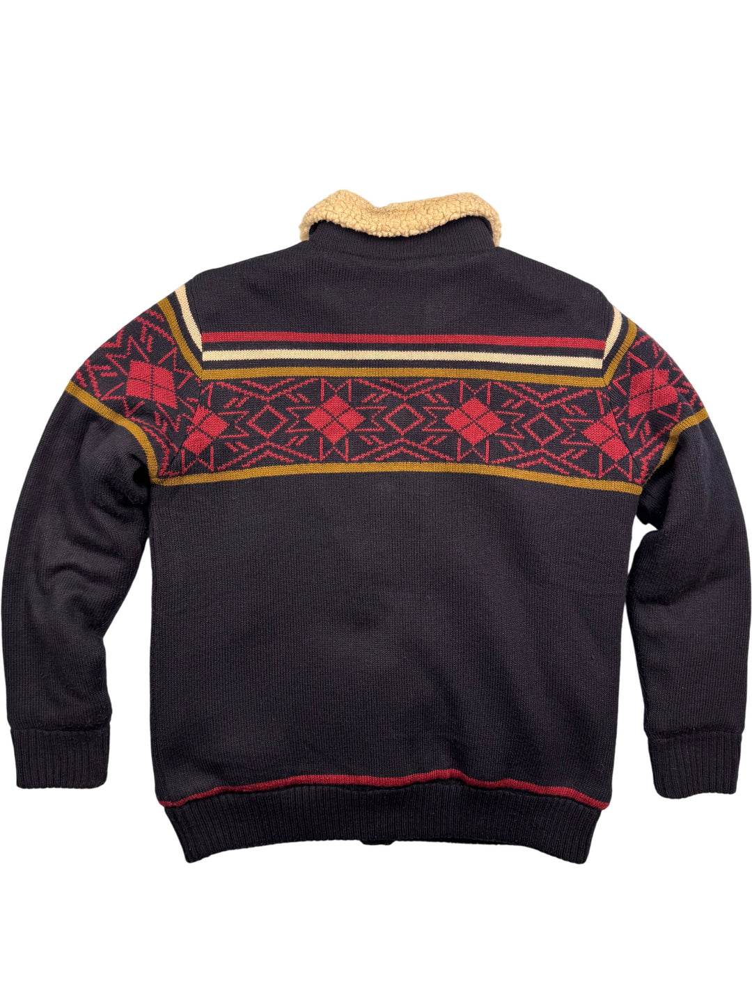 Lee Cooper Button-Up Wool Sweater - L - Think Vintage ltd