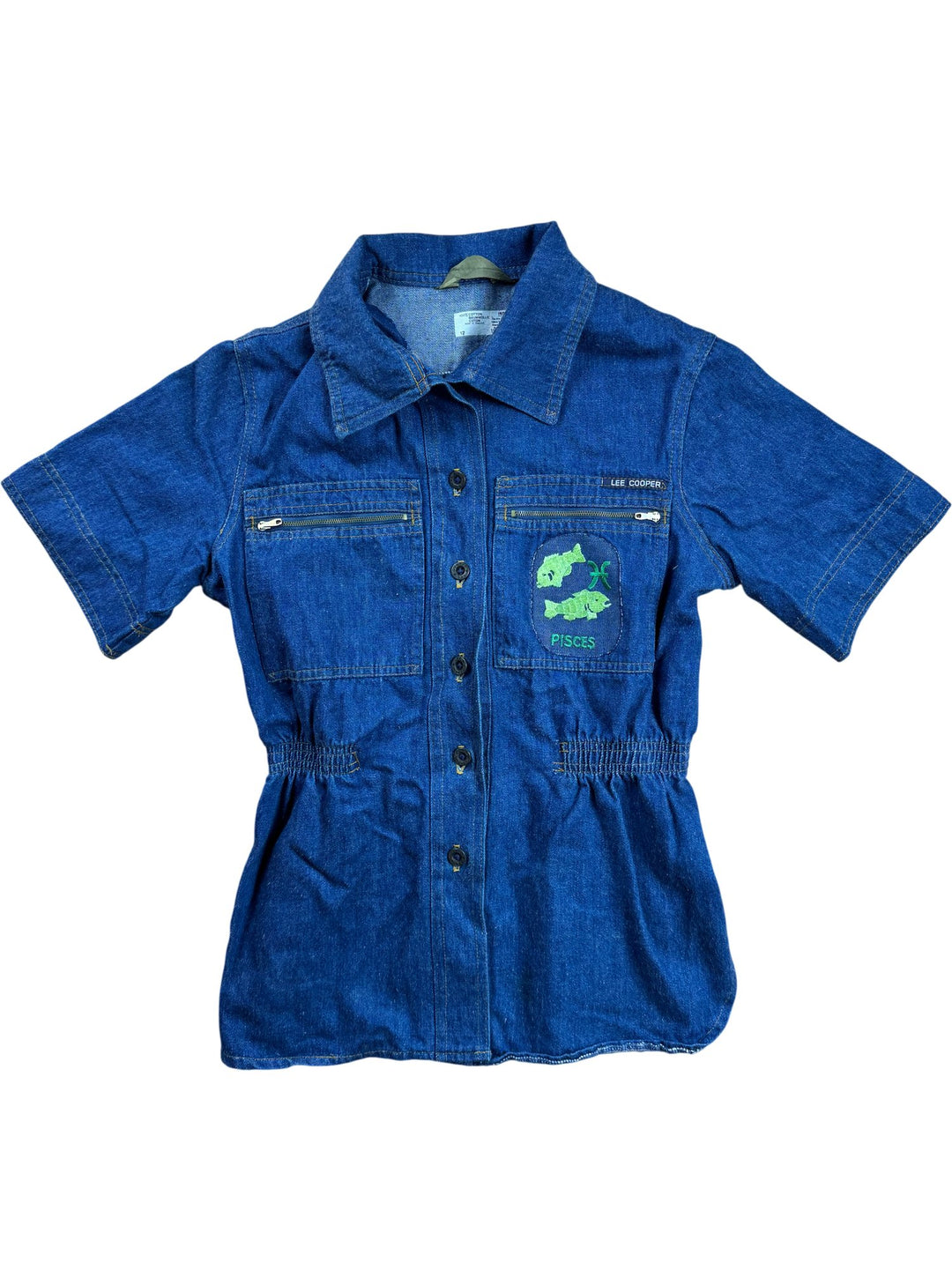 Lee Cooper Indigo Denim Shirt - S/M - Think Vintage ltd