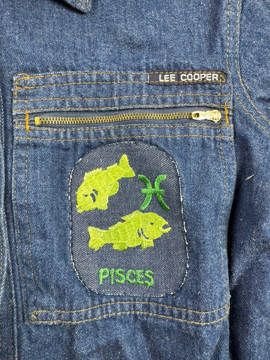 Lee Cooper Indigo Denim Shirt - S/M - Think Vintage ltd