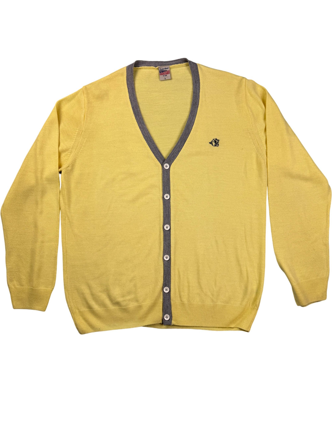 Lee Cooper Yellow Cardigan - S - Think Vintage Online Ltd