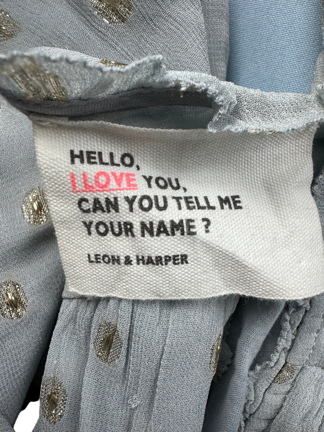 Leon & Harper Grey Embellished Wrap Dress - S - Think Vintage Online Ltd