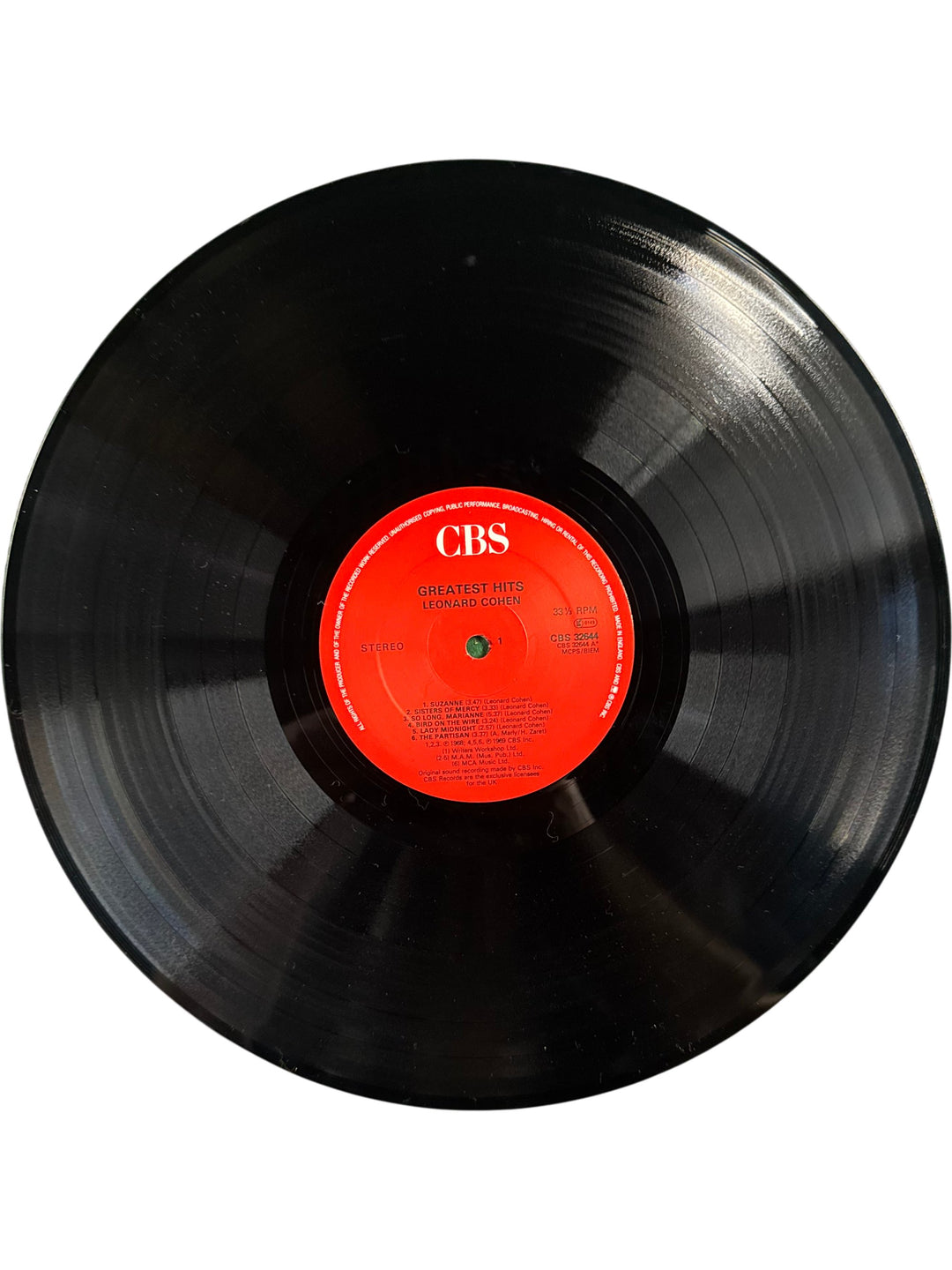 Leonard Cohen Greatest Hits Vinyl Record - Think Vintage