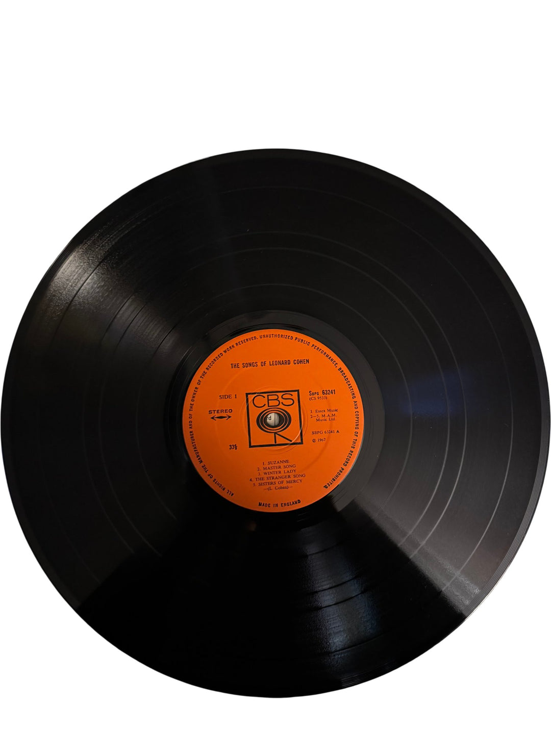 Leonard Cohen Songs Of Vinyl Album - Good - Think Vintage ltd