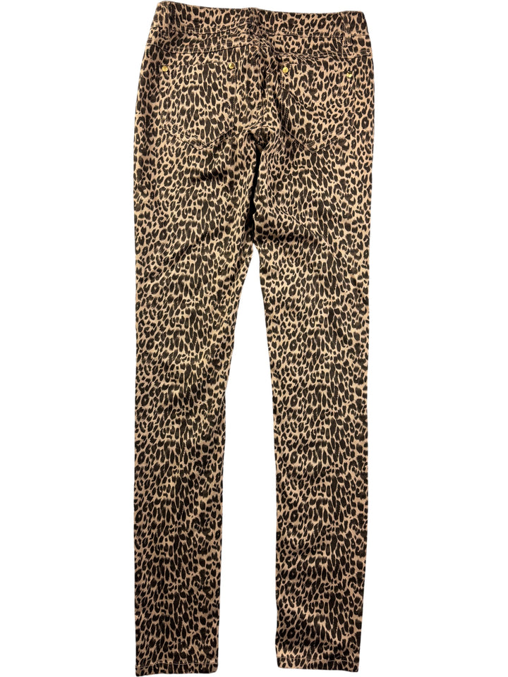 Leopard Print Skinny Trousers - W27 L32 - Think Vintage Online Ltd