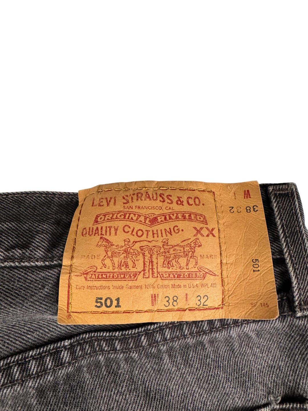 Levi 501 Stone Wash Denim Jeans - W36 - Think Vintage ltd