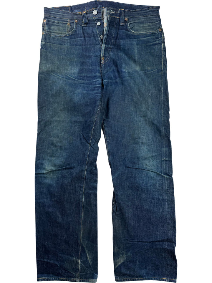 Levi 501XX Big E Selvedge Denim Jeans - W33 - Think Vintage ltd